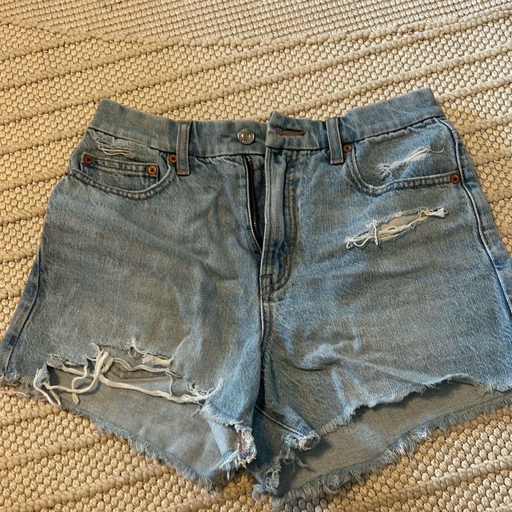 american eagle denim shorts